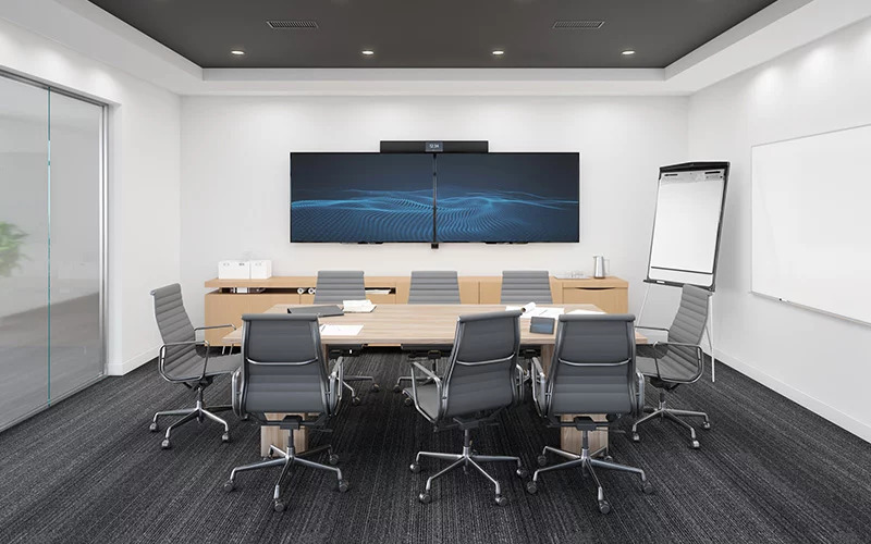 Small meeting space featuring the Nureva HDL200 audio conferencing system
